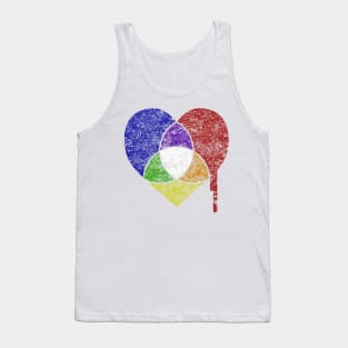 color chart heart Tank Top